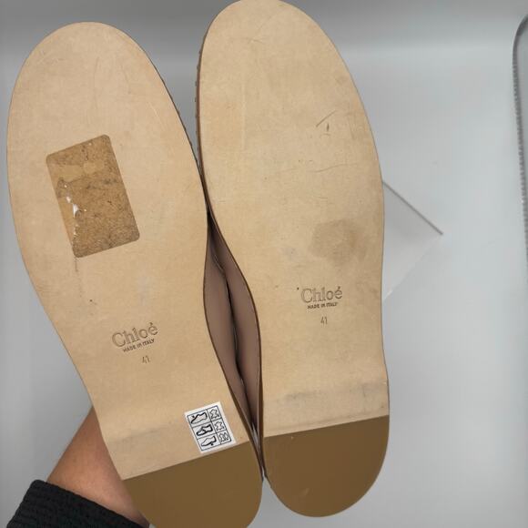 CHLOÉ Rubie Mary Jane Pumps fllats in powder IT 41 ( US 11) - Picture 7 of 14